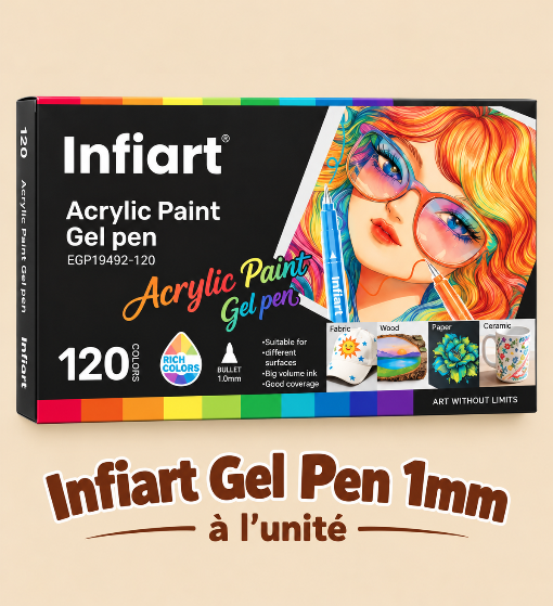 INFIART GEL-PEN 1mm - À L'UNITÉ