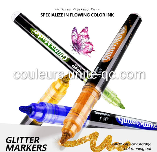 PRÉ-COMMANDE - GUANGNA - FEUTRES À PAILLETTES